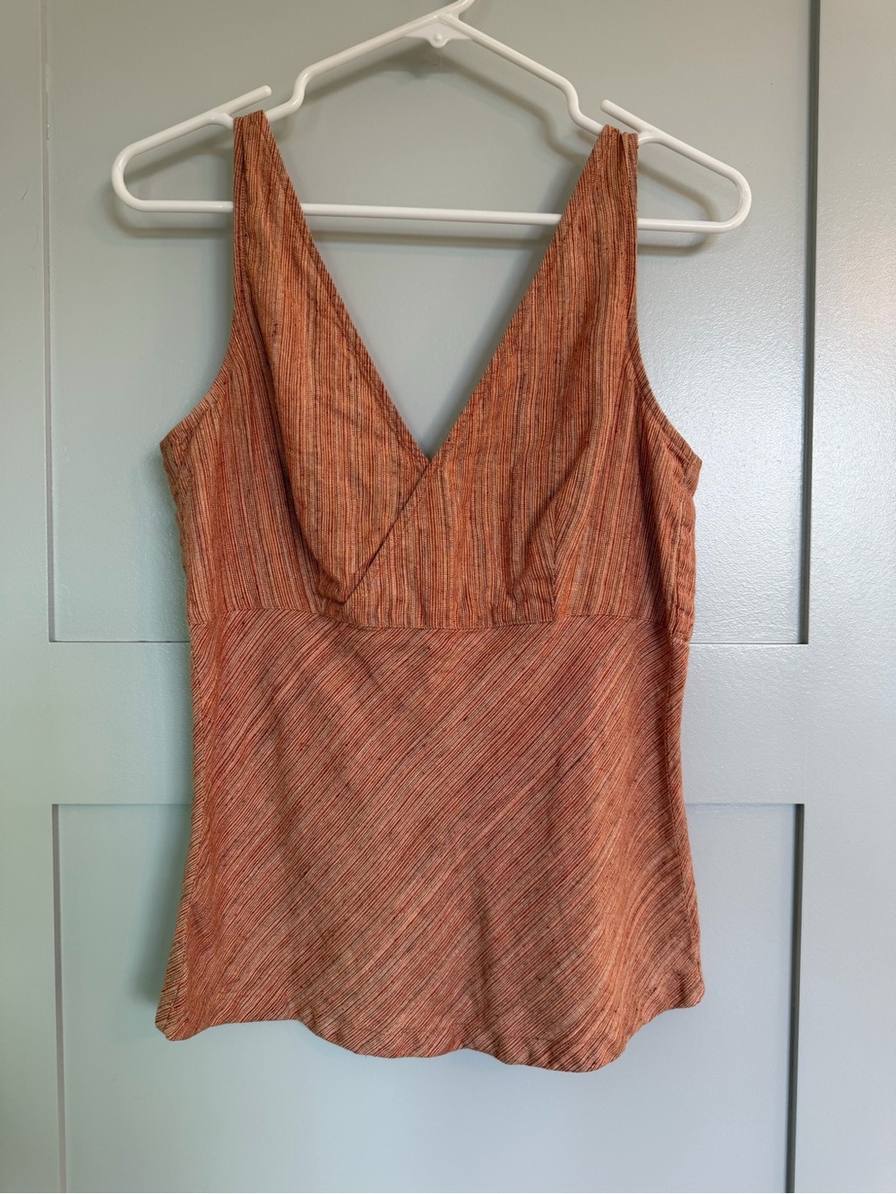 Patagonia Rust Multi-Stripe V-Neck Tank
